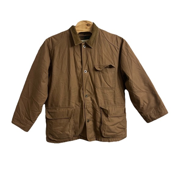 Eddie Bauer Other - Vtg Eddie Bauer Down Filled Tan Work‎ Chore Barn Coat Medium Detachable Liner